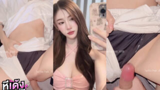 หลุดโอลี่แฟน pedd_69xh พี่เป็ดกับน้องบันนี่ PDsexlover เห็นแฟนสาวแต่งตัวน่ารักหน่อยไม่ได้ ต้องมาแหวกกางเกงในเย็ดคาชุดทุกทีเลย หีอมชมพูมาก