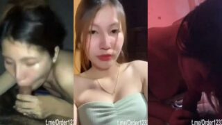 คลิปหลุดทางบ้าน น้องนาวสาวสวยหน้าคม ขาวเนียนนมซ่อนรูป โม๊คควยคนคุยเงี่ยนๆ ก่อนจับเย็ดเสียว กระแทกหีท่าหมาจุกๆ ครางเสียวหียั่วเย็ด